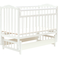 Детская кроватка Bambini 03 (белый)