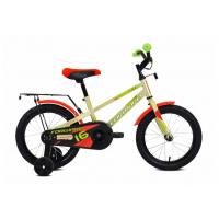 Детский велосипед Forward Meteor 16 2021 (бежевый/салатовый)