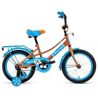 Детский велосипед Forward Azure 16 2021 (коричневый/голубой)