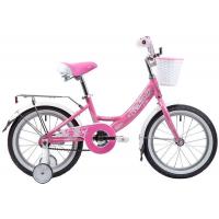 Детский велосипед Novatrack Girlish line 16 (розовый/белый, 2019)