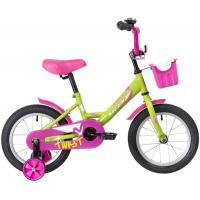 Детский велосипед Novatrack Twist New 14 141TWIST.GNP20 (зеленый/розовый)